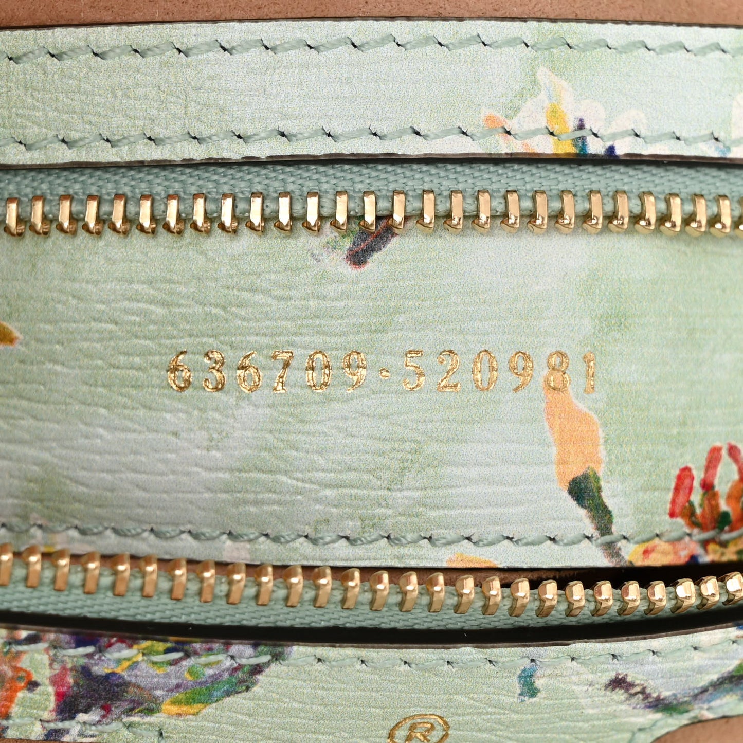 New Shangai Calfskin Soave Amore Printed Small Jackie 1961 Hobo Mint Green