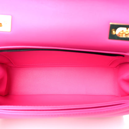 Valentino Garavani Nappa One Stud Chain Clutch Pink PP 5 of 10