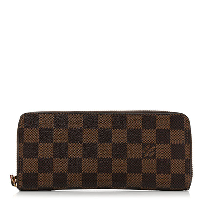 Louis Vuitton Damier Ebene Clemence Wallet Cherry 1 of 6