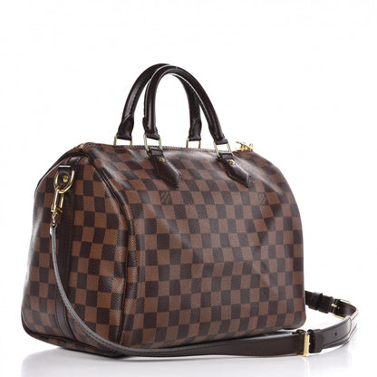 Louis Vuitton Damier Ebene Speedy Bandouliere 30 3 of 10