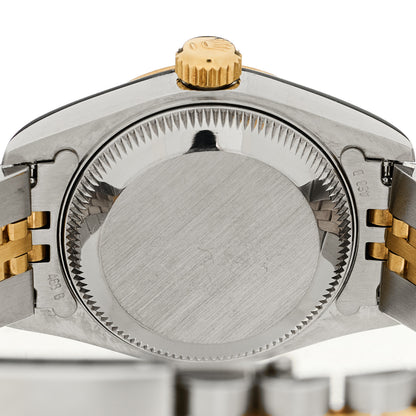 Rolex Stainless Steel 18K Yellow Gold Diamond 26mm Oyster Perpetual Datejust Watch Champagne Jubilee 69173 4 of 4