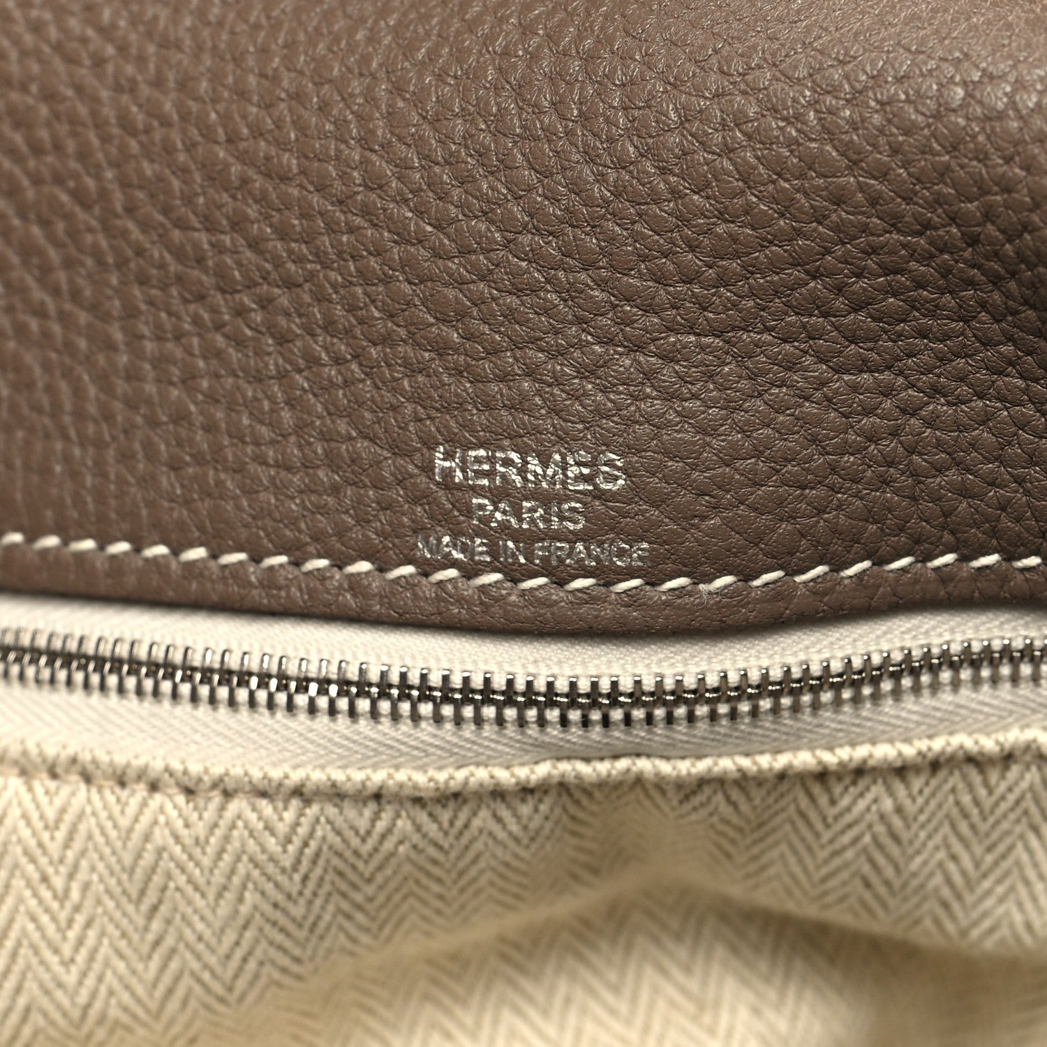 Hermes Taurillon Clemence Thar Travel 45 Etoupe 5 of 11