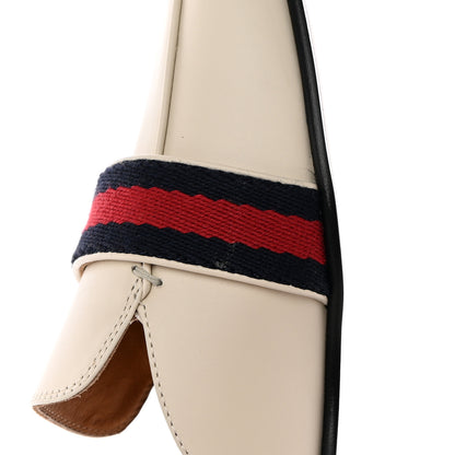 Gucci Calfskin Web Womens Peyton GG Slippers 36.5 Mystic White 10 of 15