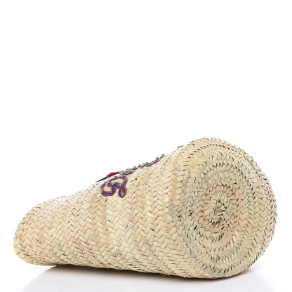 Dolce & Gabbana Woven Raffia Kendra Logo Tote Multicolor 4 of 8