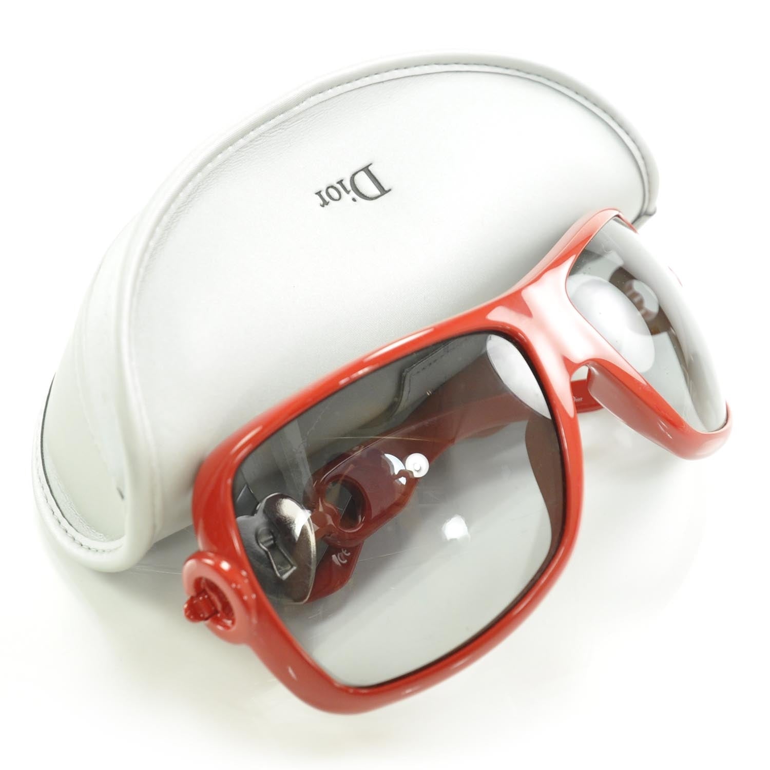Christian Dior Heart Lock Sunglasses Red 2 of 8