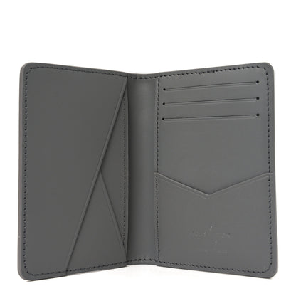 Louis Vuitton Calfskin Monogram Shadow Pocket Organizer Antarctic Grey 5 of 7