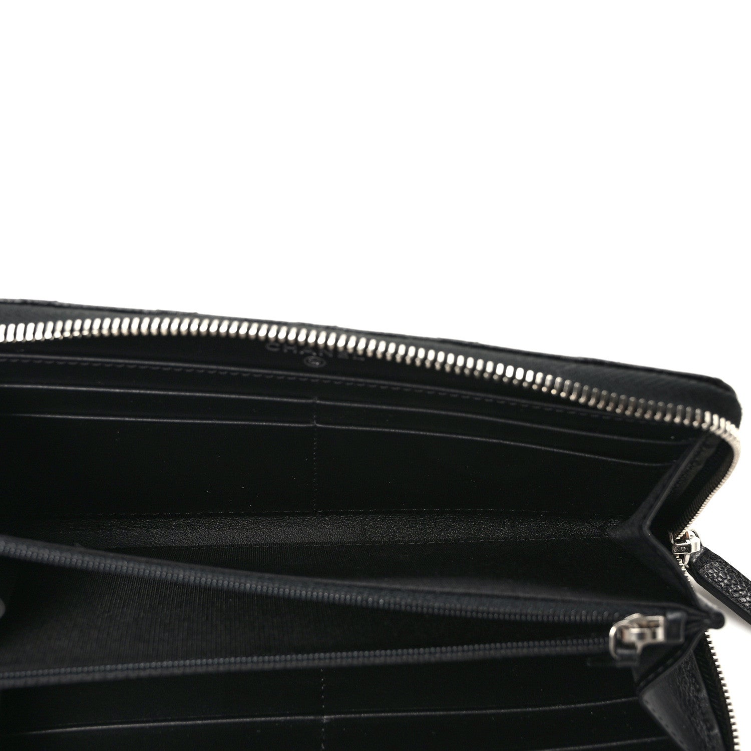 Chanel Caviar Quilted Incognito Large Gusset Zip Around Wallet Black 5 of 8