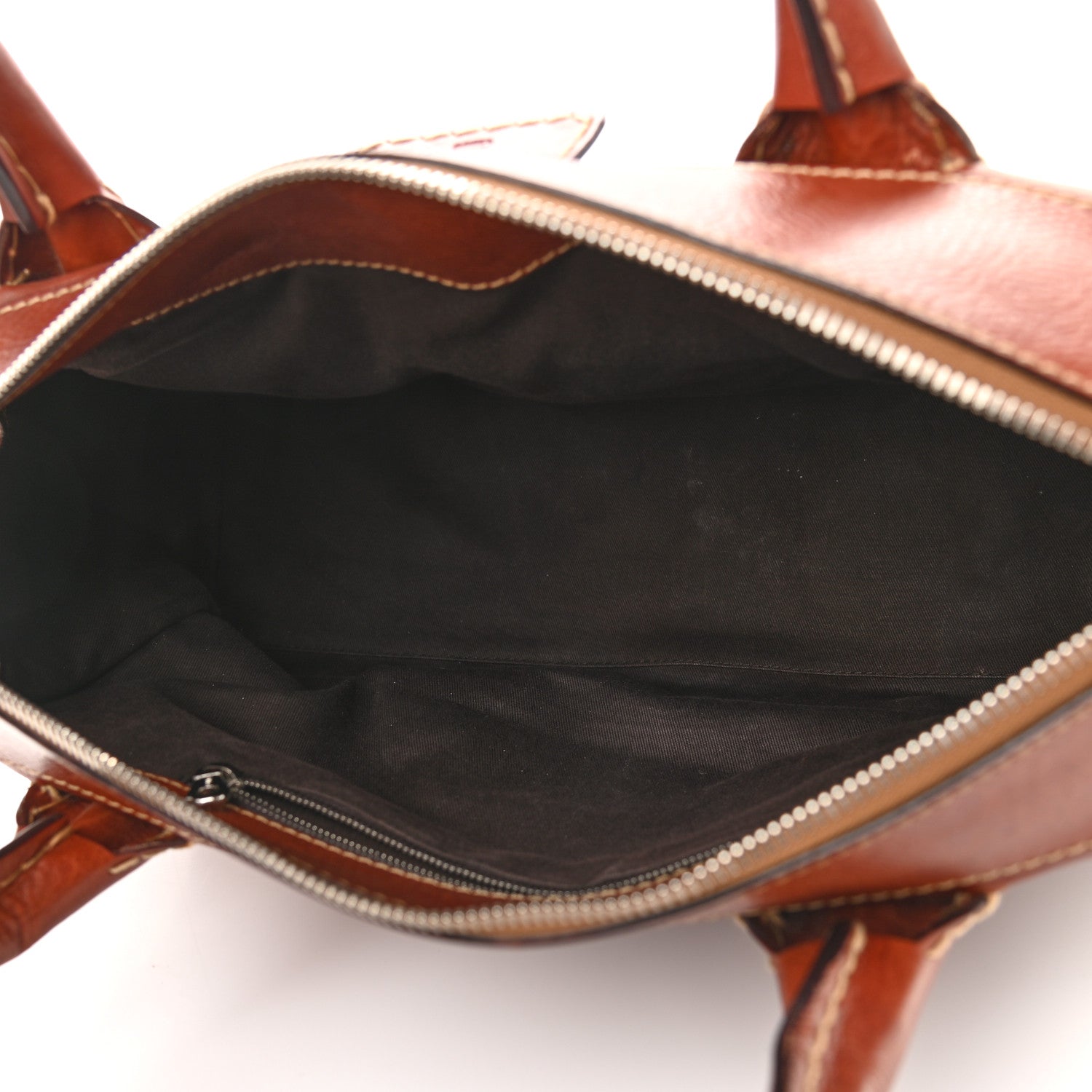 Chloe Calfskin Edith Satchel Ecureil Brown 6 of 17