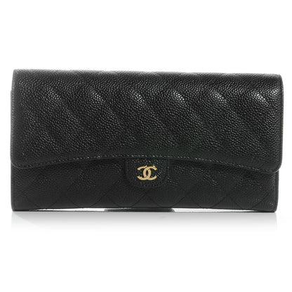Chanel Caviar Quilted Travel Wallet Black 1 of 9