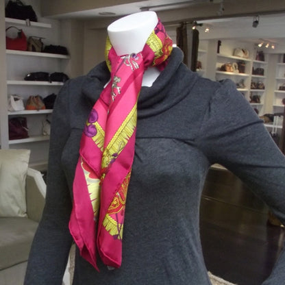 Hermes Silk Caparacons De La France Et De L inde Scarf 2 of 8