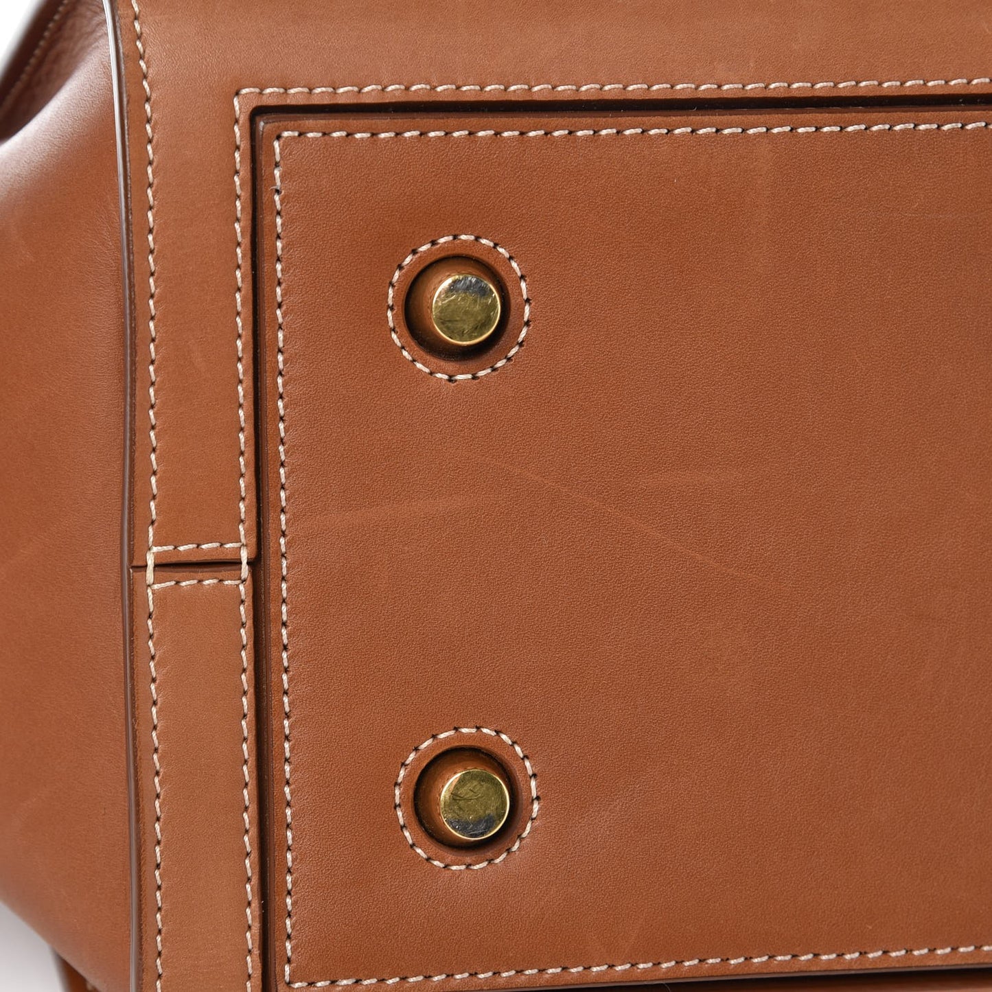 Natural Calfskin Mini Tie Knot Tote Tan