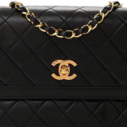 Chanel Lambskin Quilted Small Single Flap Black 8 of 11