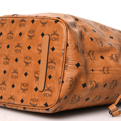 MCM Visetos Large Liz Reversible Shopper Tote Cognac 17 of 23
