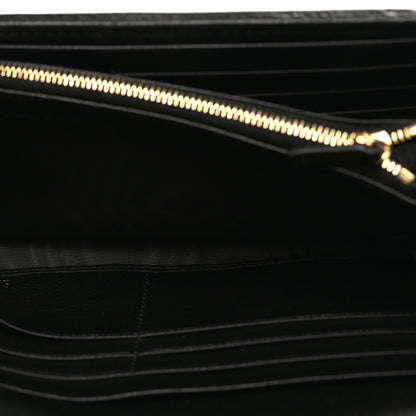 Gucci Roxy Calfskin Blondie Continental Chain Wallet Black 4 of 11