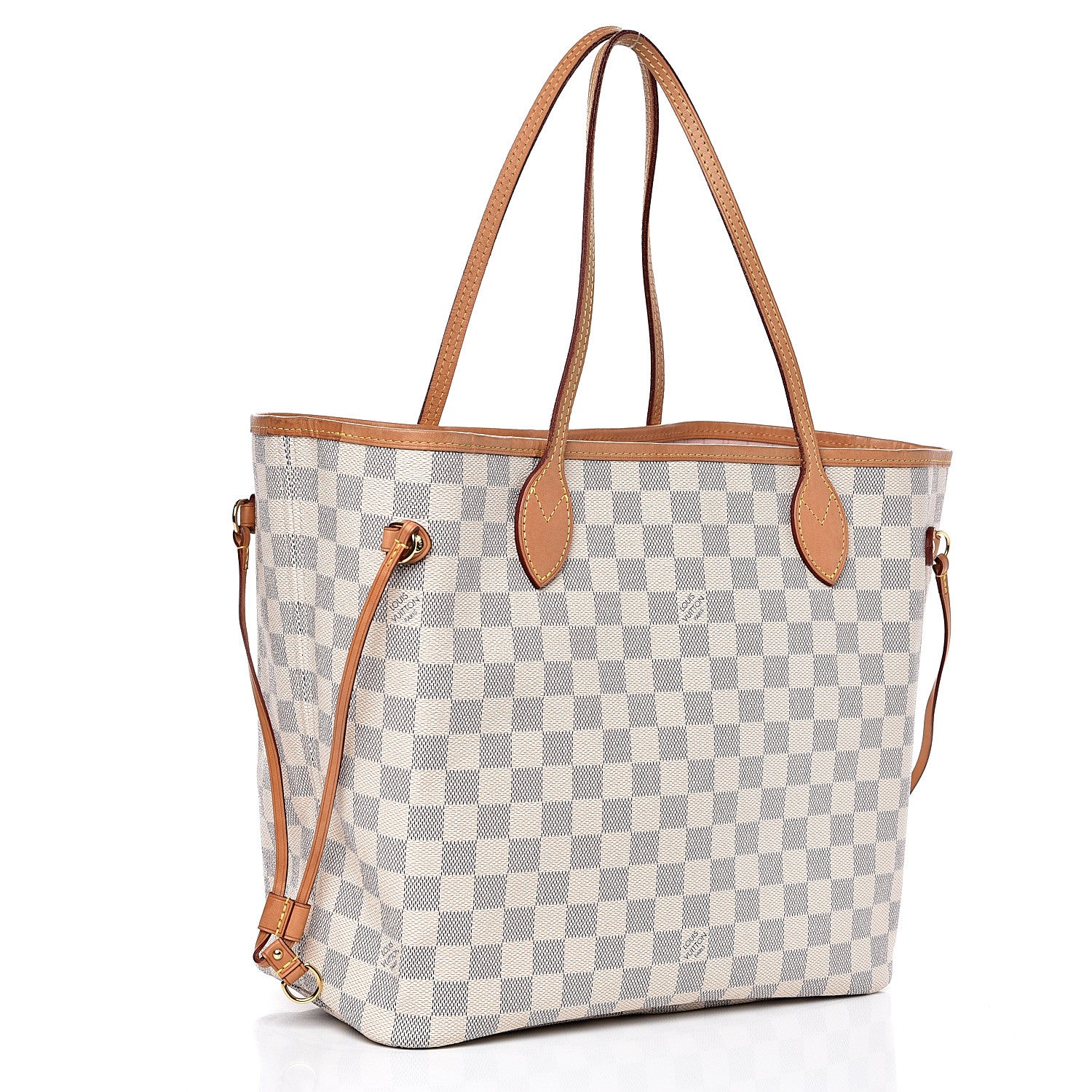 Louis Vuitton Damier Azur Neo Neverfull MM Rose Ballerine 2 of 16