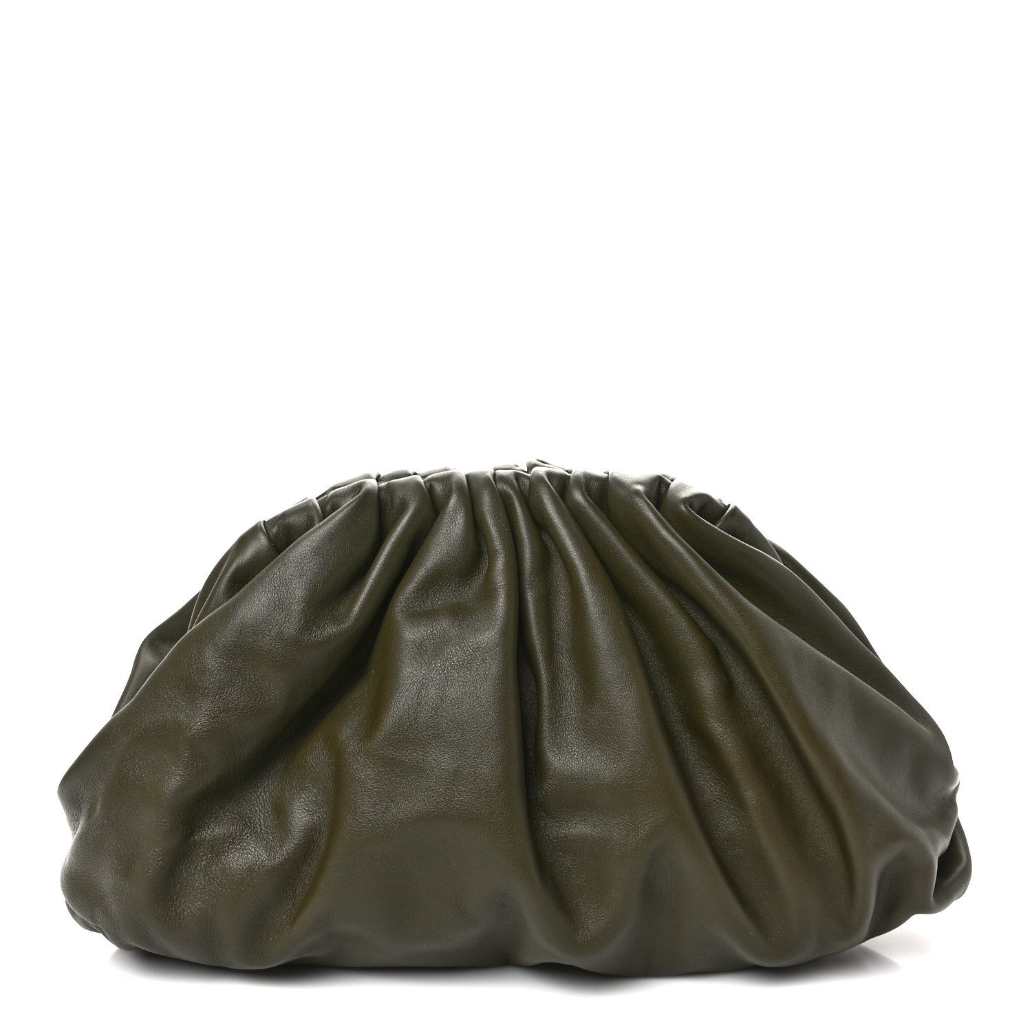 Bottega Veneta Smooth Butter Calf The Pouch Oversized Clutch Mustard 1 of 8