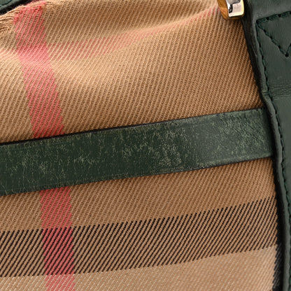 Burberry Bridle Calfskin House Check Small Orchard Bowling Bag Green 12 of 18