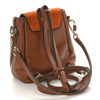 Chloe Suede Calfskin Mini Faye Backpack Tan 3 of 9