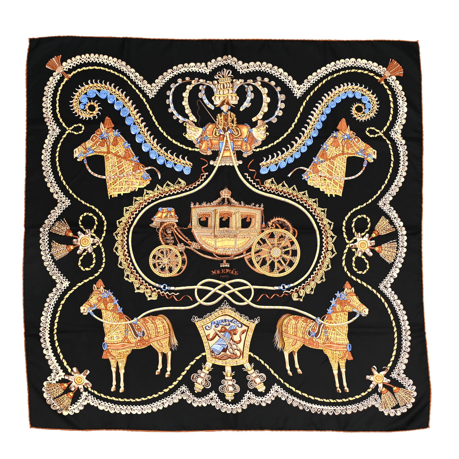 Hermes Silk Paperoles Scarf 90 1 of 7
