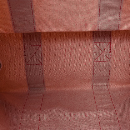 Hermes Canvas Herline GM Tote Red 5 of 10