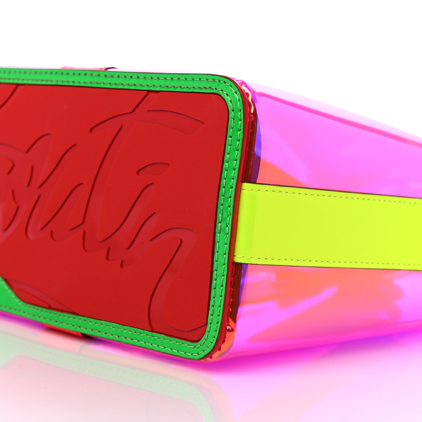 PVC Spikes East West Cabata Tote Multicolor