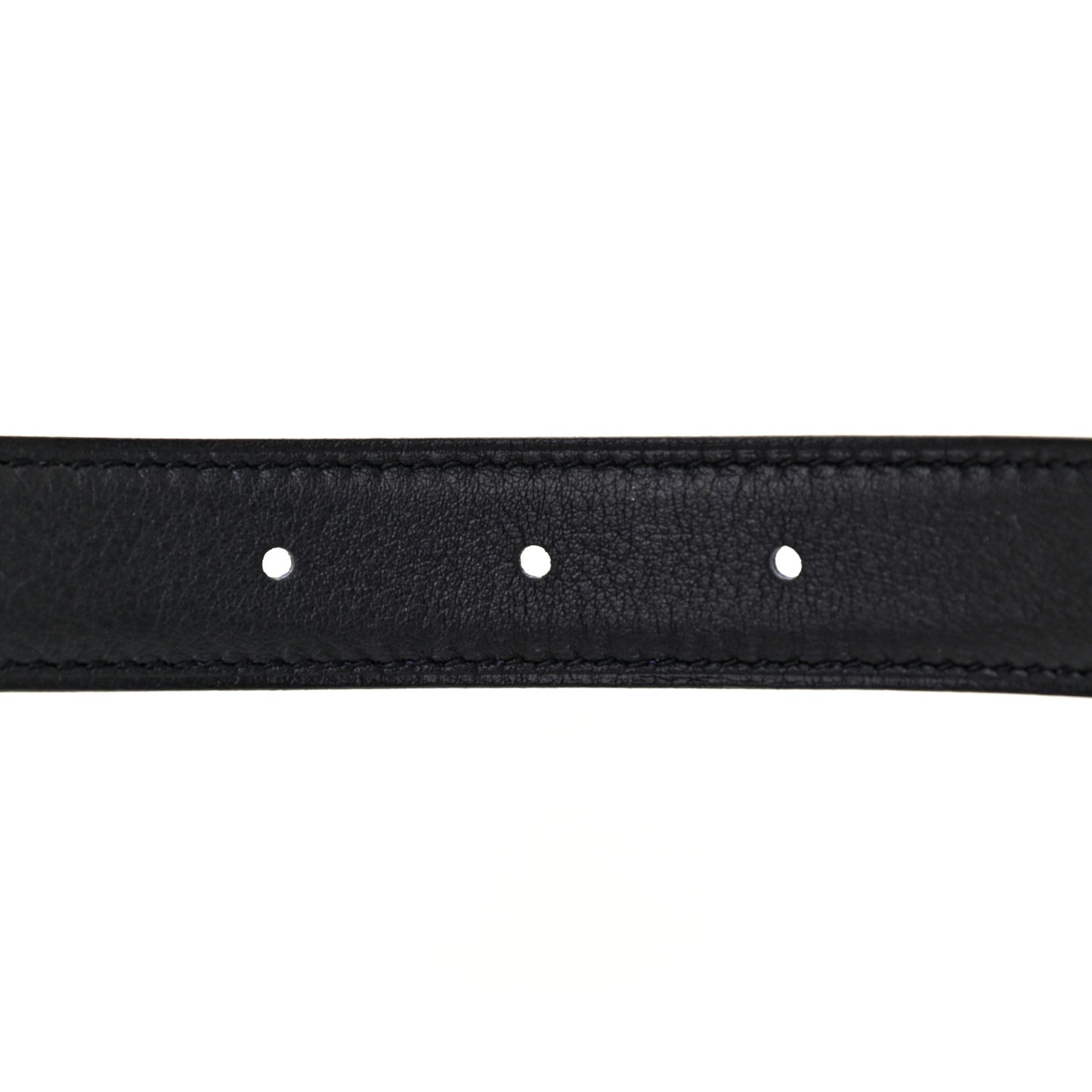 Epsom Swift 24mm Belt Strap 90 Black Bleu Saphir