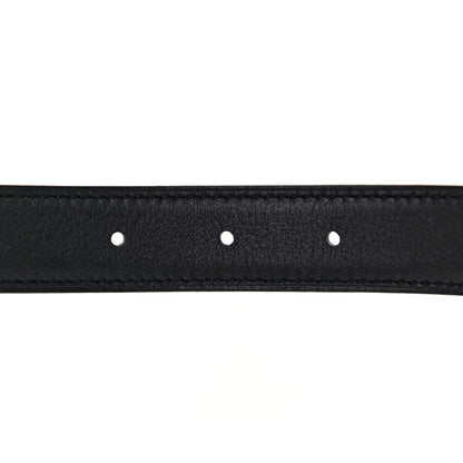 Hermes Epsom Swift 24mm Belt Strap 90 Black Bleu Saphir 4 of 5