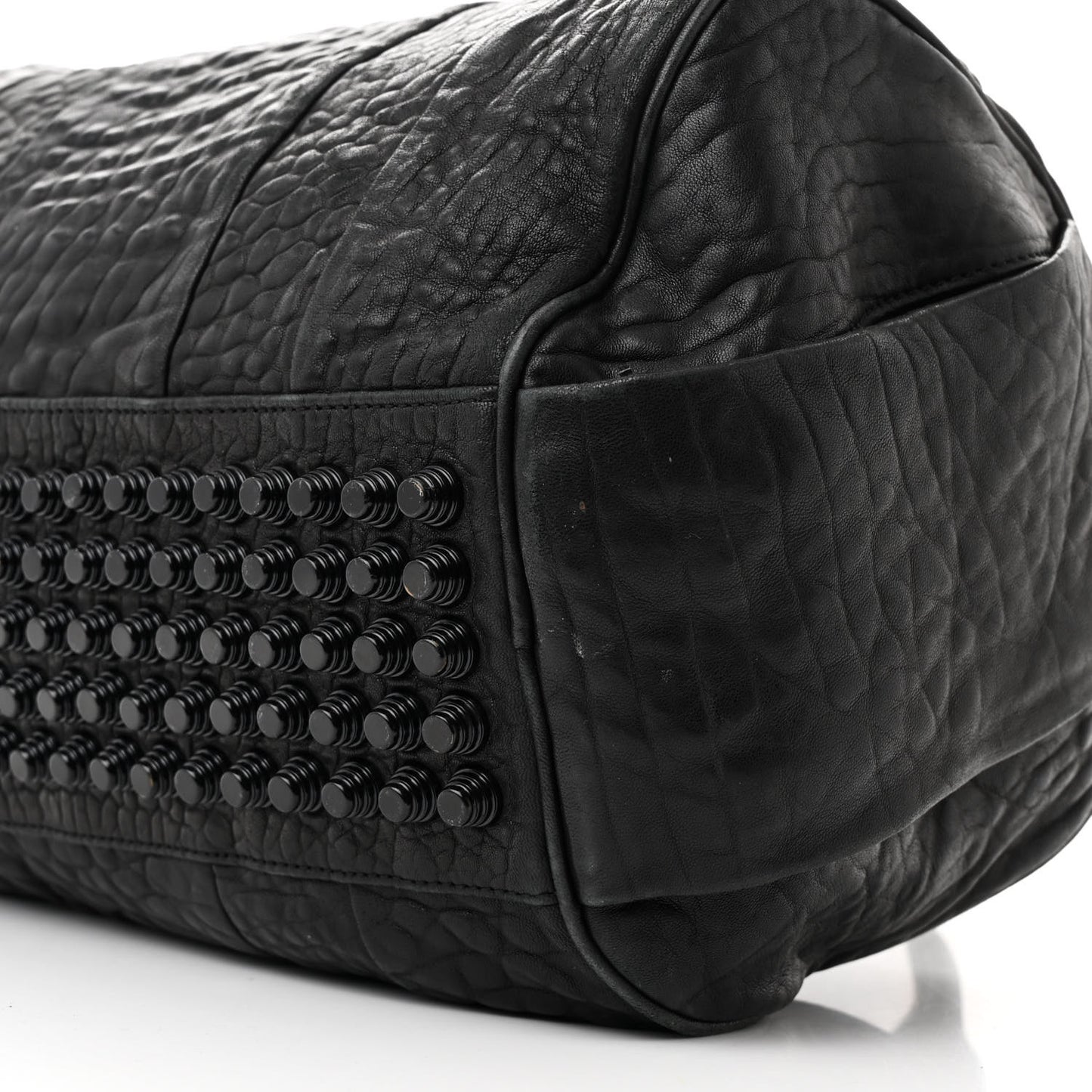 Pebbled Lambskin Rockie Black Matte Black Hardware