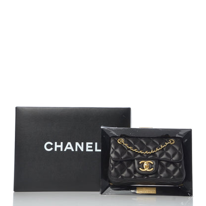 Chanel Plexiglass Lambskin Framed Flap Bag Clutch Black 11 of 11