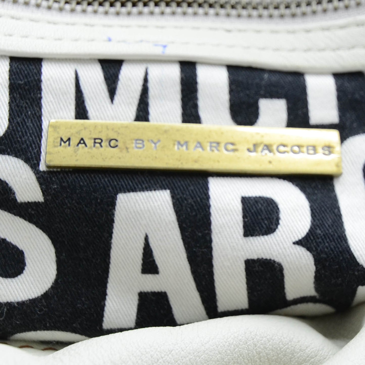 MARC BY Leather Tote White