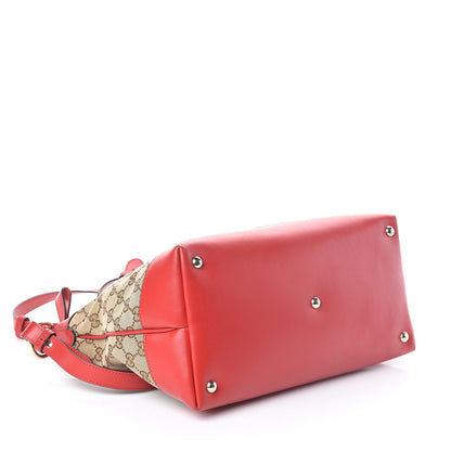 Gucci Monogram Valentine Tote Red 4 of 10