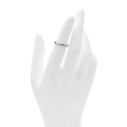 Tiffany Platinum Diamond 3mm Notes Ring 47 4.25 2 of 5