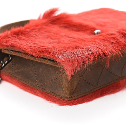 Chanel Goat Hair Wallet On Chain WOC Red 6 of 8
