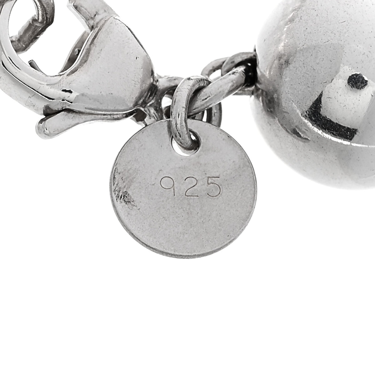 Tiffany Sterling Silver 10mm Hardwear Ball Bracelet 4 of 4