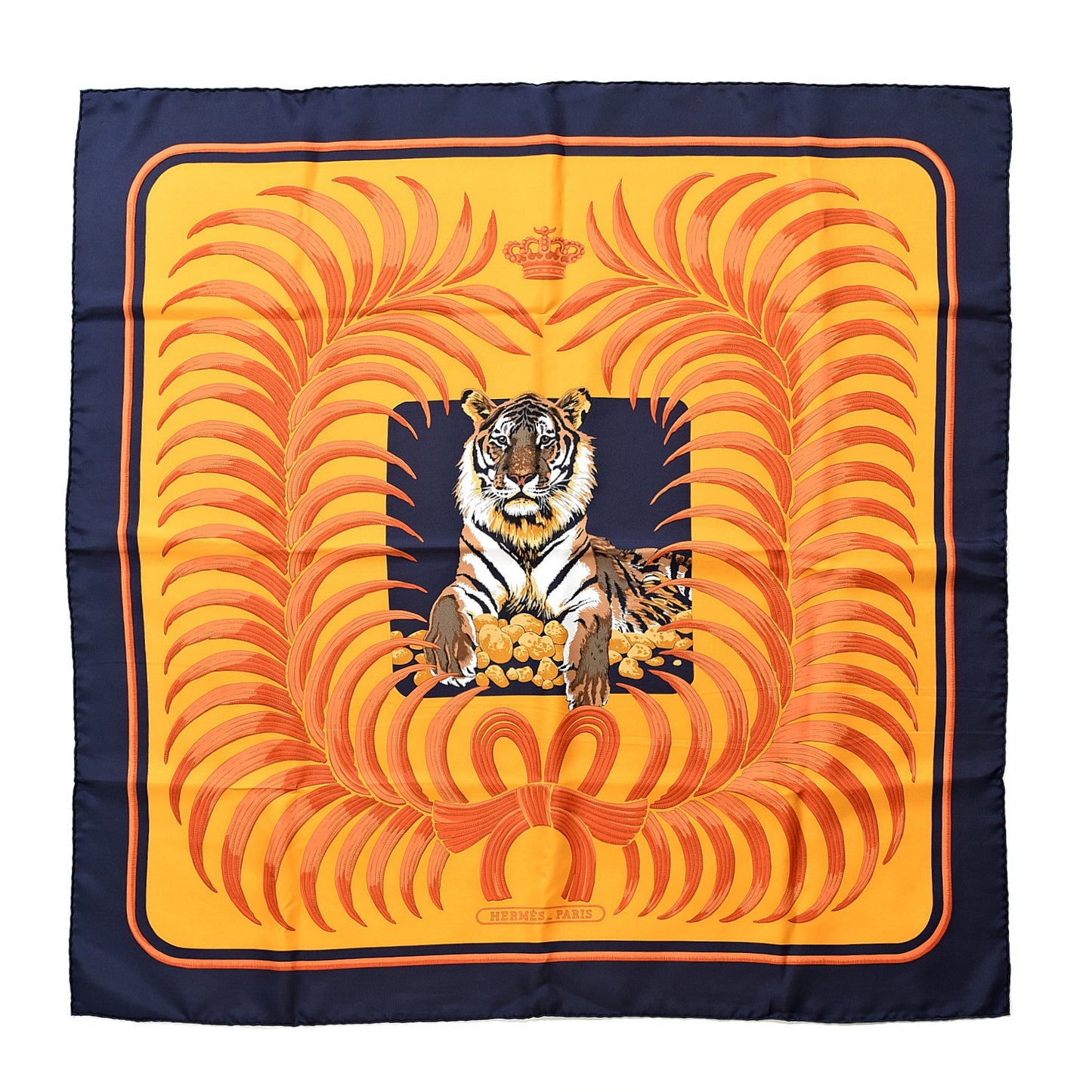 Silk Tigre Royal Scarf 90