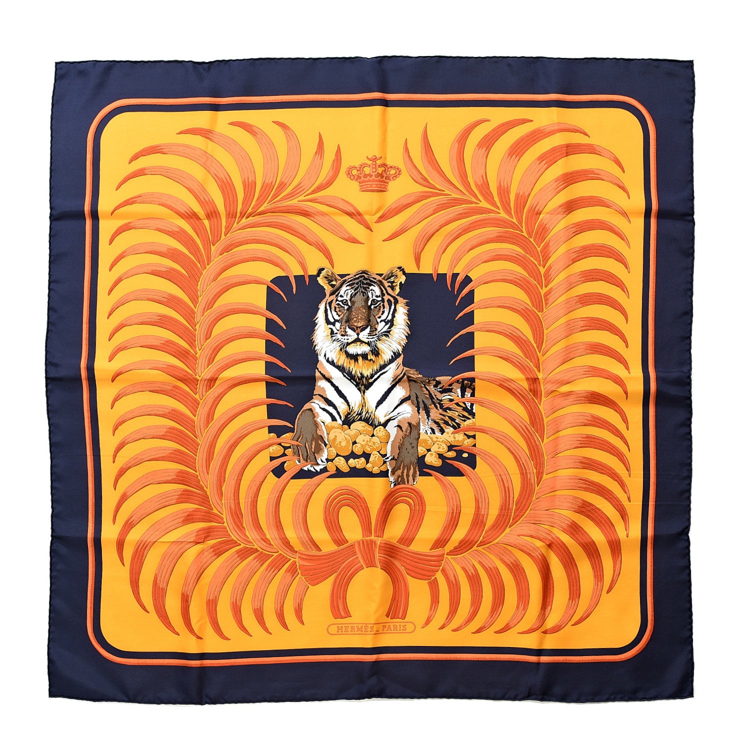 Hermes Silk Tigre Royal Scarf 90 1 of 5