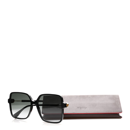 Fendi Acetate Square Sunglasses FF 0411/S Black 7 of 7
