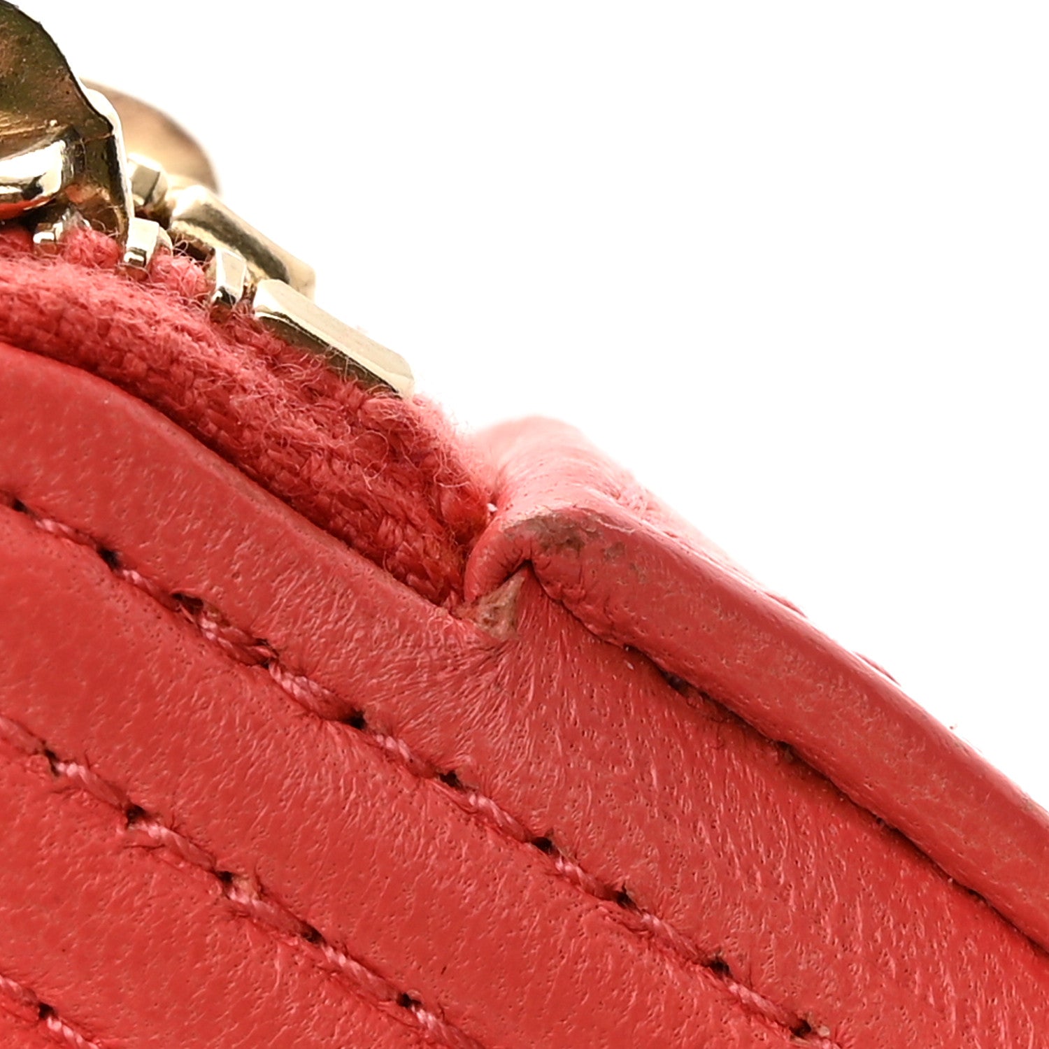 Chanel Lambskin Quilted Small Boy Clutch With Chain Coral 13 of 15