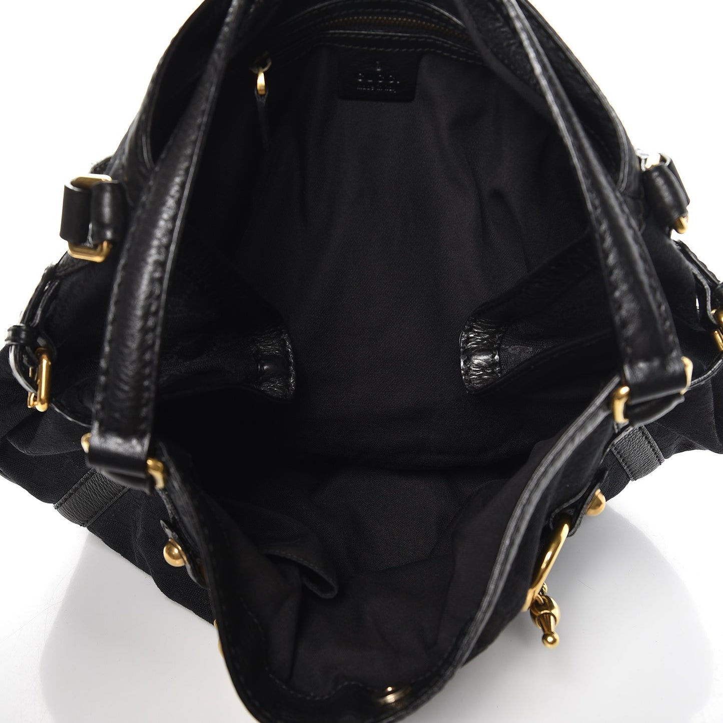 Monogram Medium Jockey Tote Black