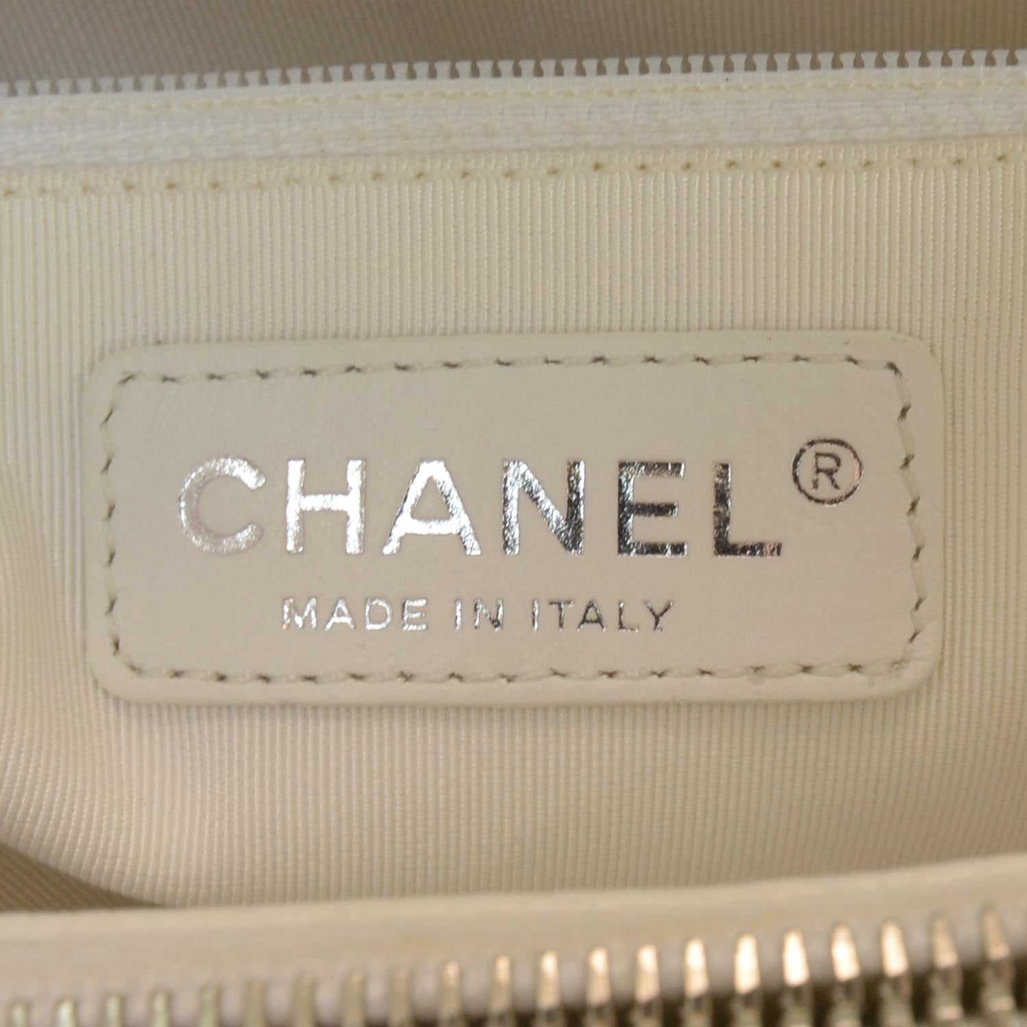 Chanel Caviar Grand Shopping Tote GST White 5 of 9