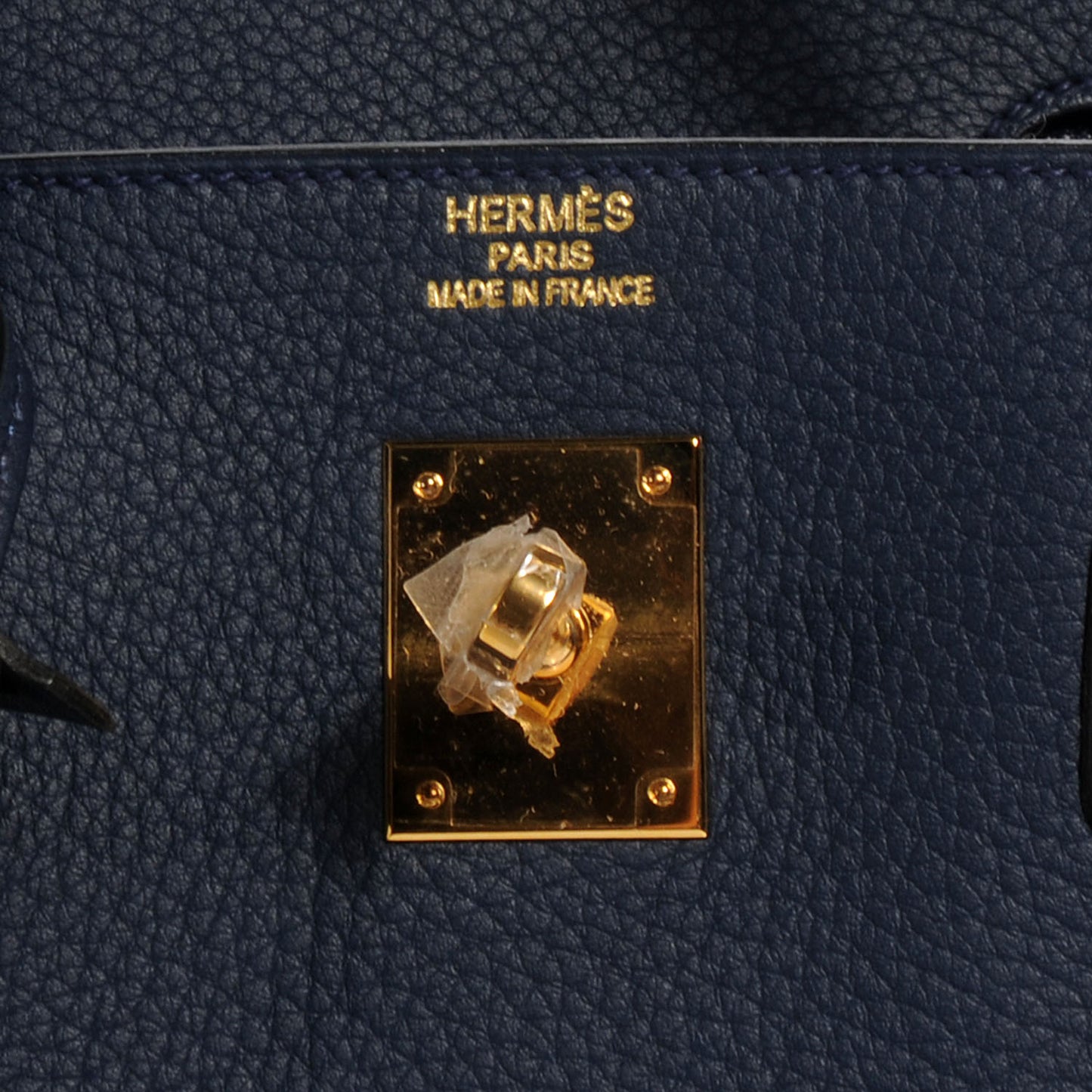 Taurillon Clemence Birkin 40 Bleu Abysse