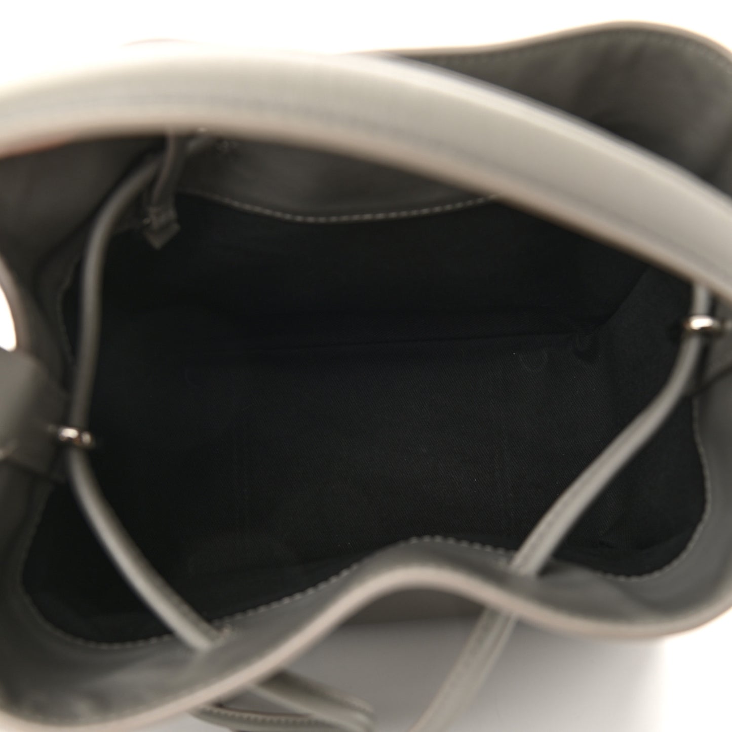 Smooth Calfskin Small Soleil Bucket Bag Cement