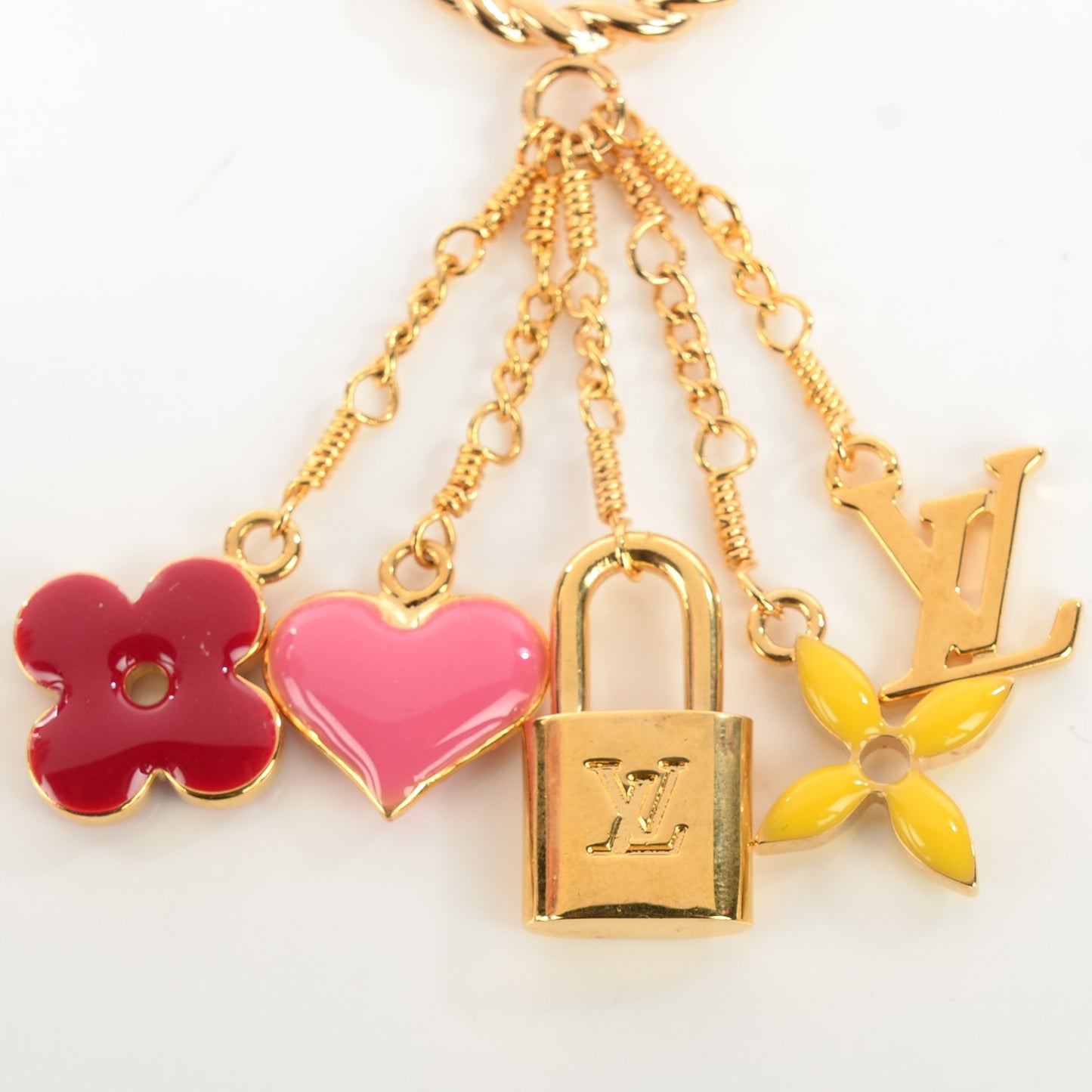 Sweet Monogram Pin Brooch Multicolor