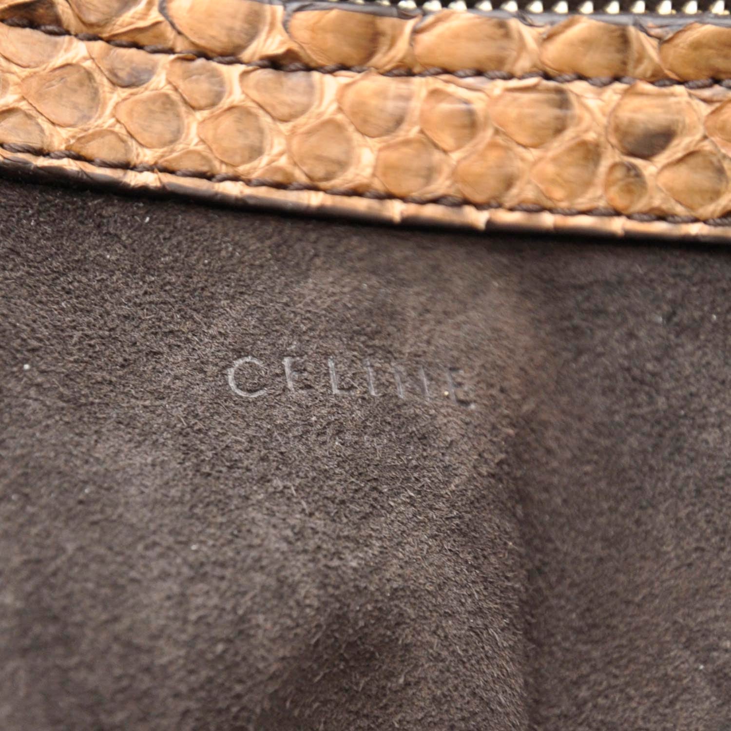 Celine Python Medium Phantom Luggage Blush 8 of 9