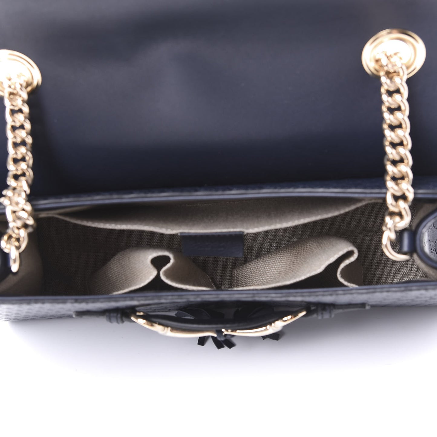 Soft Microguccissima Medium Emily Chain Shoulder Bag Blue