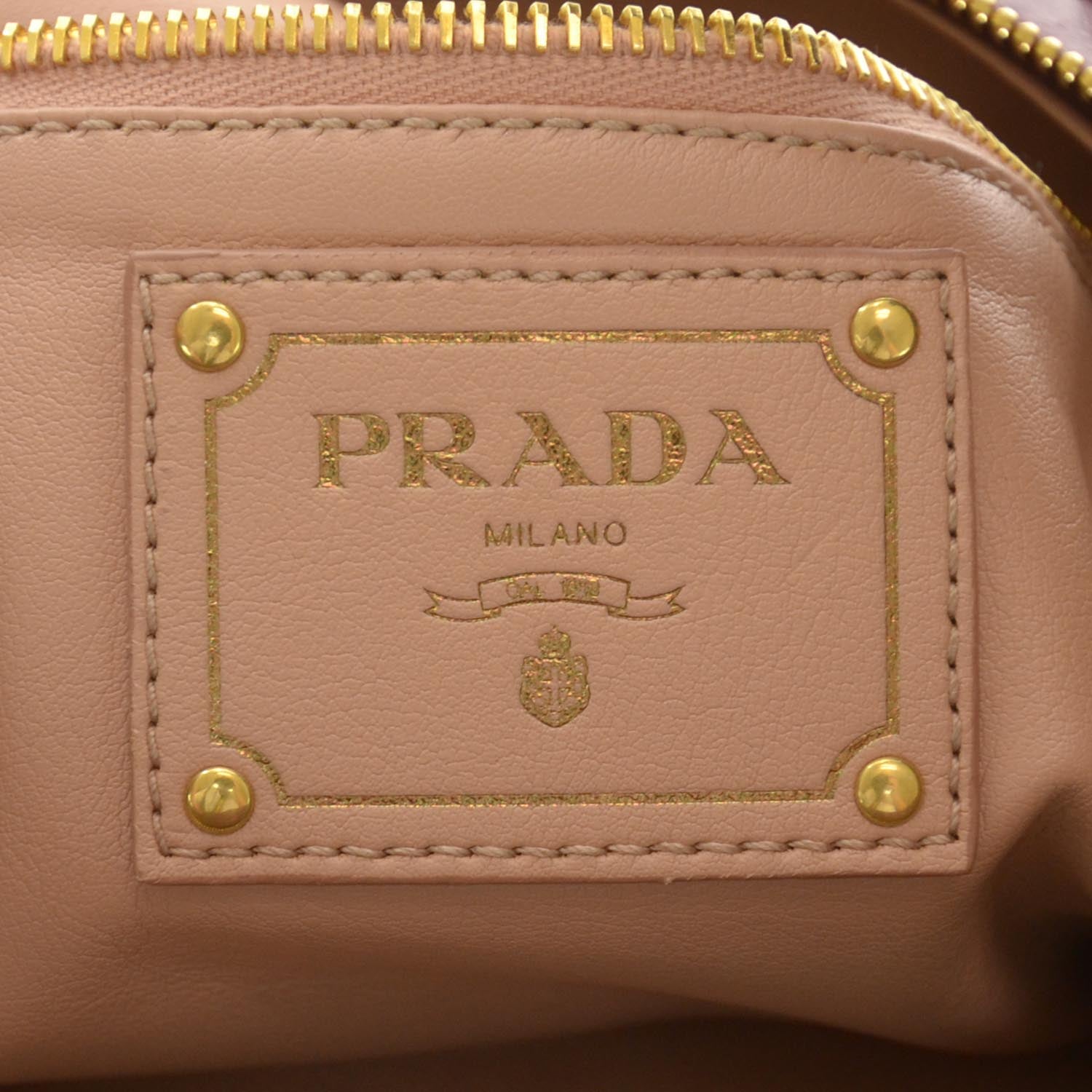 Prada Vitello Shine Hobo Amaranto 7 of 8