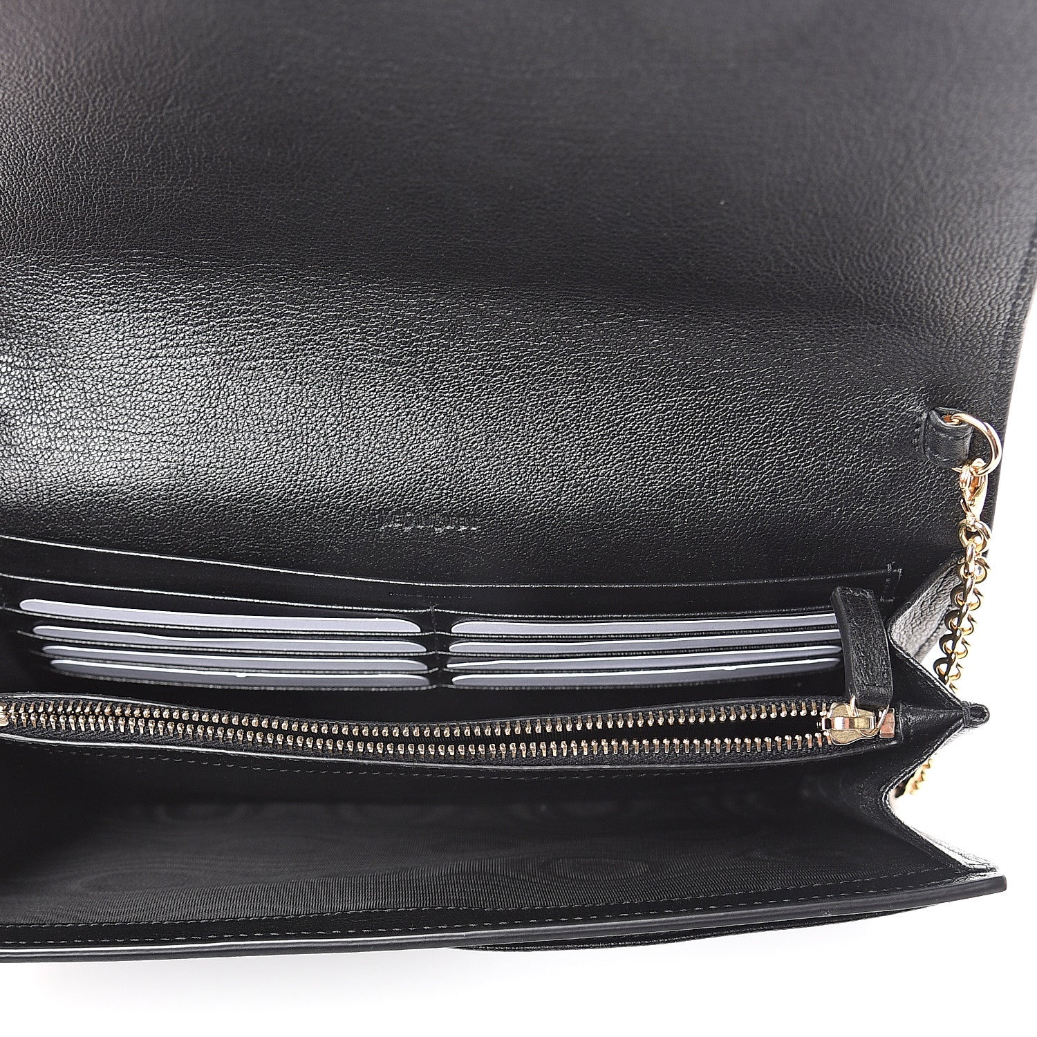 Saint Laurent Calfskin Monogram Belle de Jour Chain Clutch Black 4 of 8