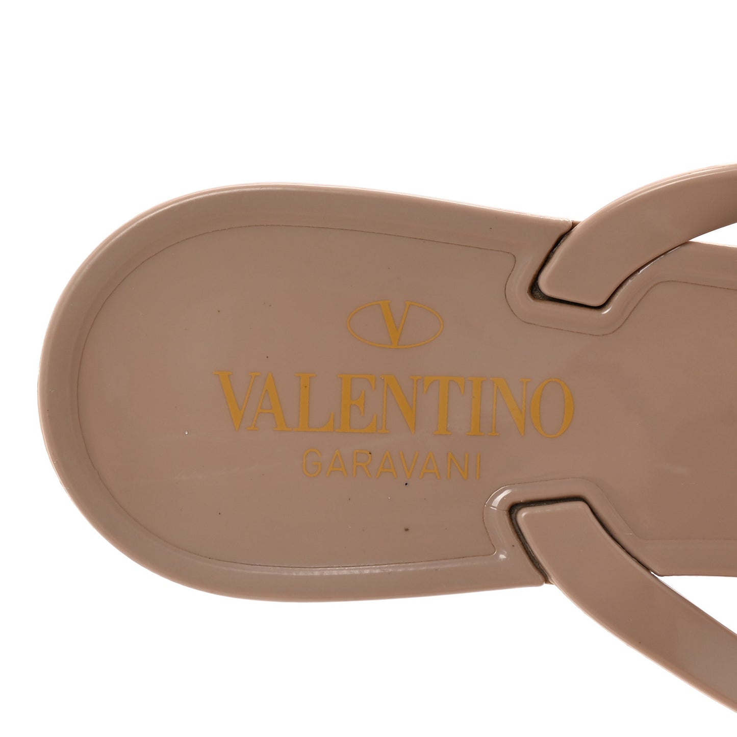 PVC Jelly Rockstud Bow Thong Sandals 40 Poudre