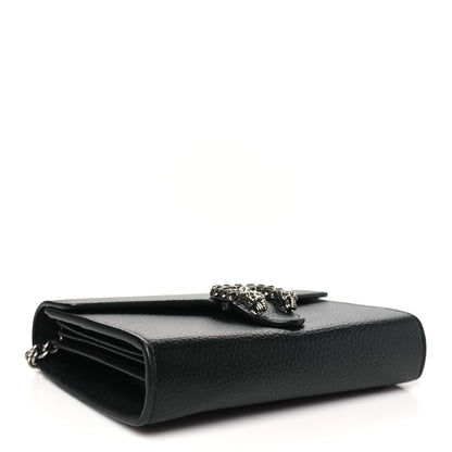 Gucci Calfskin Mini Dionysus Chain Wallet Black 4 of 10