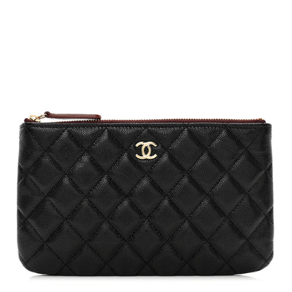 Chanel Caviar Quilted Cosmetic Case Black 1 of 8
